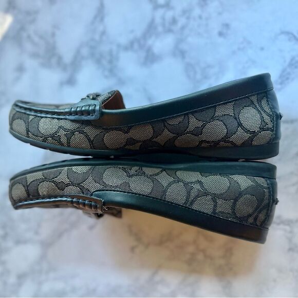 ! Coach Olive Signature Pattern Loafer Slip on 6.5 Driving Shoes - Picture 4 of 7